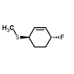 CAS 登录号：137742-51-9， (3R,6R)-3-氟-6-(甲硫基)环己烯
