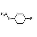 CAS 登录号：137742-59-7， (3R,6S)-3-氟-6-(甲硫基)环己烯
