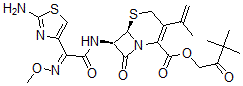 CAS#: 137778-03-1， (3,3-Dimethyl-2-Oxobutyl) (6R,7R)-7-[[(2E)-2-(2-Amino-1,3-Thiazol-4-Yl)-2-Methoxyiminoacetyl]Amino]-8-Oxo-3-Prop-1-En-2-Yl-5-Thia-1-Azabicyclo[4.2.0]Oct-2-Ene-2-Carboxylate