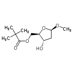CAS#: 138147-15-6， Methyl 2-deoxy-5-O-(2,2-dimethylpropanoyl)-beta-D-erythro-pentofuranoside