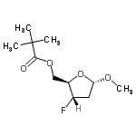 CAS#: 138168-22-6， Methyl 2,3-dideoxy-5-O-(2,2-dimethylpropanoyl)-3-fluoro-alpha-D-erythro-pentofuranoside