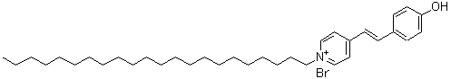 CAS 登录号：138224-69-8， 1-二十二烷基-4-[(E)-2-(4-羟基苯基)乙烯基]吡啶鎓溴化物