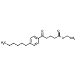 结构式 CAS# 138247-14-0, 乙基5-(4-己基苯基)-5-氧代戊酸酯