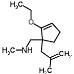CAS 登录号：138260-63-6， 1-[2-乙氧基-1-(2-甲基-2-丙烯-1-基)-2-环戊烯-1-基]-N-甲基甲胺