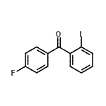 结构式 CAS# 138504-31-1, (4-氟苯基)(2-碘苯基)甲酮
