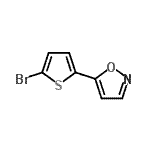 结构式 CAS# 138716-31-1, 5-(5-溴-2-噻吩基)-1,2-恶唑