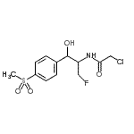 CAS 登录号：138872-73-8， 2-氯-N-{3-氟-1-羟基-1-[4-(甲基磺酰基)苯基]-2-丙基}乙酰胺
