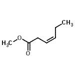 CAS 登录号：13894-62-7， 甲基(3Z)-3-己烯酸酯