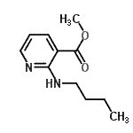 CAS 登录号：139094-85-2， 甲基2-(丁基氨基)烟酸酯