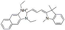 CAS 登录号：139167-47-8， 1,3-二乙基-2-[(E,3E)-3-(1,3,3-三甲基吲哚-2-亚基)丙-1-烯基]-2H-苯并[f]苯并咪唑-1-鎓氯化物