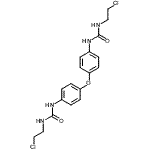 CAS 登录号：139264-82-7， 1,1'-(氧基二-4,1-亚苯基)二[3-(2-氯乙基)脲]