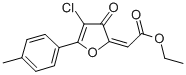 CAS 登录号：139266-45-8， (2E)-2-[4-氯-5-(4-甲基苯基)-3-氧代呋喃-2-亚基]乙酸乙酯