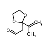 CAS 登录号：139436-48-9， (2-异丙烯基-1,3-二氧戊环-2-基)乙醛