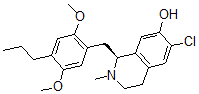 CAS#: 139485-39-5， (1S)-6-Chloro-1-[(2,5-Dimethoxy-4-Propylphenyl)Methyl]-2-Methyl-3,4-Dihydro-1H-Isoquinolin-7-Ol