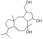 CAS 登录号：139552-97-9， 1,2,3,3a,4,5,7,8,9,9a,10,10a-十二氢-1-(羟基甲基)-4,9a-二甲基-7-(1-甲基乙基)-二环戊烷并(a,d)环辛烯-3,4-二醇