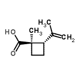 CAS#: 139561-19-6， (1R,2S)-2-Isopropenyl-1-Methylcyclobutanecarboxylic Acid