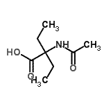 CAS 登录号：139578-94-2， 2-乙酰氨基-2-乙基丁酸