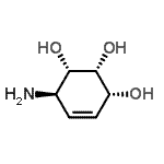CAS 登录号：139626-79-2， (1S,2R,3R,6R)-6-氨基-4-环己烯-1,2,3-三醇