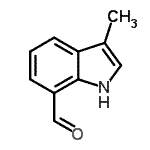 CAS#: 140640-09-1， 3-Methyl-1H-Indole-7-Carbaldehyde