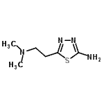 CAS 登录号：14068-78-1， 5-[2-(二甲基氨基)乙基]-1,3,4-噻二唑-2-胺