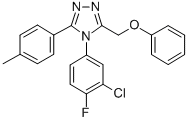 CAS#: 141079-12-1， 4-(3-Chloro-4-Fluorophenyl)-3-(4-Methylphenyl)-5-(Phenoxymethyl)-1,2,4-Triazole