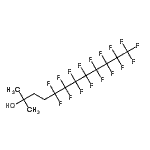 结构式 CAS# 141183-94-0, 5,5,6,6,7,7,8,8,9,9,10,10,11,11,12,12,12-十七氟-2-甲基-2-十二烷醇