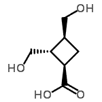 CAS 登录号：141271-21-8， (1R,2R,3S)-2,3-二(羟基甲基)环丁烷羧酸