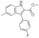 CAS#: 141327-54-0， Methyl 3-(4-Fluorophenyl)-5-Methyl-1H-Indole-2-Carboxylate