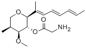 CAS#: 141363-91-9， [4-Methoxy-5-Methyl-2-[(2E,4E,6E)-Octa-2,4,6-Trien-2-Yl]Oxan-3-Yl] 2-Aminoacetate