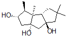 CAS 登录号：141434-36-8， (3aS,3bS,4S,5S,6aS,7aS)-2,2,3b,4-四甲基-3,3a,4,5,6,7-六氢-1H-环戊二烯并[a]并环戊二烯-5,6a,7a-三醇