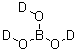 结构式 CAS# 14149-58-7, (<sup>2</sup>H<sub>3</sub>)硼酸