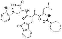 CAS#: 141594-26-5， (2R)-2-[[(2R)-2-[[(2S)-2-(Azepane-1-Carbonylamino)-4-Methylpentanoyl]Amino]-3-(1H-Indol-3-Yl)Propanoyl]Amino]-3-(1H-Indol-3-Yl)Propanoic Acid