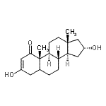 CAS 登录号：14167-51-2， (16alpha)-3,16-二羟基雄甾-2-烯-1-酮