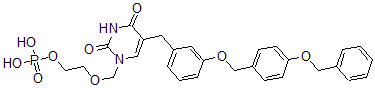 CAS#: 141673-56-5， 2-[[2,4-Dioxo-5-[[3-[[4-(Phenylmethoxy)Phenyl]Methoxy]Phenyl]Methyl]Pyrimidin-1-Yl]Methoxy]Ethyl Dihydrogen Phosphate