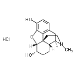 CAS 登录号：1421-28-9， (5alpha,6alpha)-17-甲基-4,5-环氧吗喃-3,6-二醇盐酸盐(1:1)