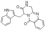 CAS 登录号：142382-42-1， 4-(1H-吲哚-3-基甲基)-2,4-二氢-1H-吡嗪并[5,4-b]喹唑啉-3,6-二酮