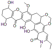 CAS#: 142383-44-6， (7aalpha,11beta,14alpha)-3-Ethyl-7a,8,11,12,13,14-hexahydro-11,14,16,17-tetrahydroxy-9-methoxy-2-methyl-2H-Xantheno(2',3':6,7)(1,3)benzodioxino(4,5-fg)isoquinoline-1,15-dione