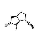 CAS#: 142433-94-1， (3aR,6S,6aS)-2-Oxooctahydrocyclopenta[b]Pyrrole-6-Carbonitrile