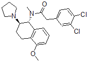 CAS#: 142515-44-4， 2-(3,4-Dichlorophenyl)-N-[(1R,2R)-5-methoxy-2-1-pyrrolidinyl-1-tetralinyl]-N-methylacetamide