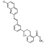 CAS 登录号：142542-47-0， 甲基2-(3-{3-[2-(7-氯-2-喹啉基)乙烯基]苯基}-3-羟基丙基)苯甲酸酯