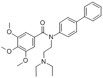 CAS#: 143288-15-7， N-(2-Diethylaminoethyl)-3,4,5-Trimethoxy-N-(4-Phenylphenyl)Benzamide