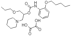 CAS#: 143503-36-0， O-(Pentyloxy)-Carbanilic Acid 1-(Piperidinomethyl)-2-Propoxyethyl Ester Oxalate