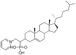 CAS 登录号：143693-01-0， [(3S,8S,9S,10R,13R,14S,17R)-10,13-二甲基-17-[(2R)-6-甲基庚烷-2-基]-2,3,4,7,8,9,11,12,14,15,16,17-十二氢-1H-环戊二烯并[a]菲-3-基]2-吡啶-1-鎓-1-基乙基磷酸酯