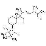 CAS#: 144177-03-7， ({(4S)-1-[(2R,3E,5R)-5,6-Dimethyl-3-Hepten-2-Yl]-7A-Methyloctahydro-1H-Inden-4-Yl}Oxy)(Dimethyl)(2-Methyl-2-Propanyl)Silane