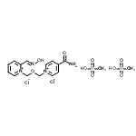 CAS 登录号：144252-71-1， 4-氨基甲酰-1-[({2-[(E)-(羟基亚胺)甲基]-1-吡啶鎓基}甲氧基)甲基]吡啶鎓氯化物-甲烷磺酸(1:2:2)