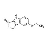 CAS 登录号：144259-19-8， 7-乙氧基-1,4-二氢-3H-呋喃并[3,4-b]吲哚-3-酮