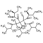 CAS 登录号：144446-20-8， N-{(3S,4S,6R)-6-甲酰基-10-羟基-7-(2-羟基-3-甲基丁酰基)-3,8,8,11-四甲基-4-(甲基氨基)-7-[(2S,3S)-3-甲基-2-(甲基氨基)戊酰]-5,9-二氧代-1-十二碳烯-6-基}-2-羟基-N,3-二甲基丁N酰胺