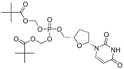 CAS#: 144510-15-6， [2,2-Dimethylpropanoyloxymethoxy-[[(2S,5R)-5-(2,4-Dioxopyrimidin-1-Yl)Oxolan-2-Yl]Methoxy]Phosphoryl]Oxymethyl 2,2-Dimethylpropanoate