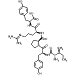 CAS 登录号：144525-68-8， L-异亮氨酰-L-酪氨酰-L-脯氨酰-N<sup>5</sup>-(二氨基亚甲基)-L-鸟氨酰-L-酪氨酸