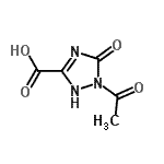 CAS 登录号：144704-37-0， 1-乙酰基-5-氧代-2,5-二氢-1H-1,2,4-三唑-3-羧酸
